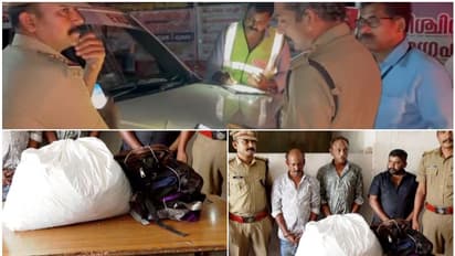 കൊല്ലത്തെ റോഡിൽ വാഹന പരിശോധന, കെഎസ്ആർടിസി ബസിലും കയറി; ബാഗ് നിറയെ കണ്ടതാകട്ടെ കഞ്ചാവ്, സംഘം പിടിയിൽ