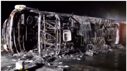 മഹാരാഷ്ട്രയിലെ ബുൽദാനയിൽ ബസിന് തീപിടിച്ചു; 3 കുട്ടികളുള്‍പ്പെടെ 26 പേർ വെന്തുമരിച്ചു