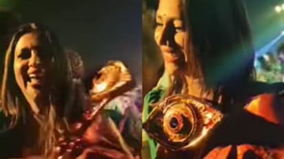 'അവന്റെയല്ല, എന്റെ', ഫിനാലെ ആഘോഷ വീഡിയോയില് കപ്പുമായി ശോഭ