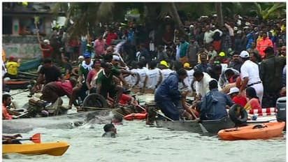 വള്ളംകളിക്കിടെ ചമ്പക്കുളത്ത് വള്ളം മറിഞ്ഞു, രക്ഷാപ്രവര്ത്തനം പുരോഗമിക്കുന്നു