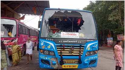 യുവസംരഭകന്റെ 5 ബസുകൾ രണ്ടാമതും അടിച്ചു തകർത്തു, പിന്നിൽ ബിഎംഎസെന്ന് ആരോപണം, നഷ്ടം എട്ട് ലക്ഷം!