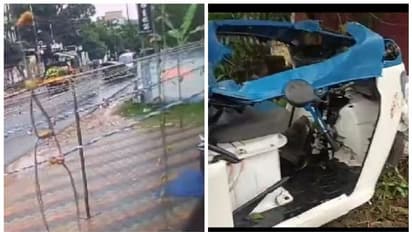 ഓട്ടോറിക്ഷ നിയന്ത്രണം വിട്ട് മറിഞ്ഞ് ഡ്രൈവറായ വീട്ടമ്മ മരിച്ച സംഭവം; സി സി ടി വി ദൃശ്യങ്ങൾ പുറത്ത്