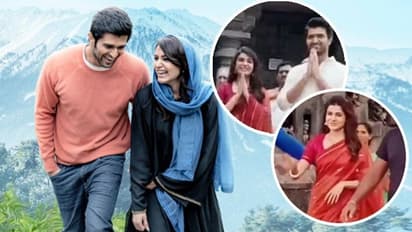 Samantha Ruth Prabhu, Vijay Deverakonda spotted at temple; actress decks up as bride (SEE PICTURES)