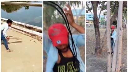 കാഴ്ചക്കാരനായി നിന്നയാളുടെ മേലേയ്ക്ക് അബദ്ധത്തില് പാമ്പിനെ വലിച്ചെറിയുന്ന വീഡിയോ വൈറല് !