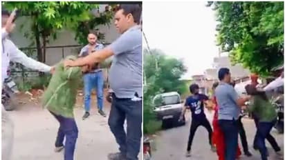 പ്രസവിക്കാൻ എസി മുറി ഏർപ്പാടാക്കിയില്ല, ഭർത്താവിന്റെ വീട്ടുകാരെ പൊതിരെ തല്ലി യുവതിയുടെ വീട്ടുകാർ -വീ‍ഡിയോ