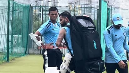 ரிவர்ஸ் ஸ்வீப் பயிற்சி செய்த விராட் கோலி; வைரலாகும் வீடியோ!