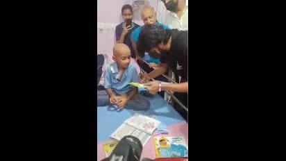  ಕ್ಯಾನ್ಸರ್‌ನಿಂದ ಬಳಲುತ್ತಿರುವ ಪುಟ್ಟ ಅಭಿಮಾನಿಯನ್ನು ಭೇಟಿಯಾದ ಕಿಚ್ಚ ಸುದೀಪ್‌