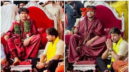 ಬಾಗೇಶ್ವರ ಧಾಮದಲ್ಲಿ ಧೀರೇಂದ್ರ ಶಾಸ್ತ್ರಿ ಪಾದ ಮುಟ್ಟಿ ನಮಸ್ಕರಿಸಿದ ಕ್ರಿಕೆಟಿಗ ಕುಲದೀಪ್‌ ಯಾದವ್‌!