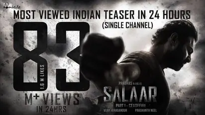 Hombale Films' Salaar Part 1: CEASEFIRE teaser shatters records with 83M+ views in 24 Hours