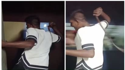 ട്രെയിനിന്റെ വാതിലില് തൂങ്ങിനിന്ന് മറ്റൊരു ട്രെയിനിലെ യാത്രക്കാരെ അടിക്കുന്ന യുവാവ്; പ്രതികരിച്ച് റെയില്വെ