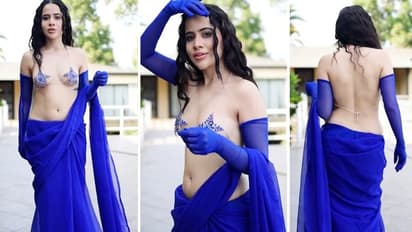 ನೀಲಿ ಸೀರೆಯ ಜಾರಿದ ಸೆರಗು, ಬ್ಲೂ ಸ್ಟಾರ್‌ ಉಡುಗೆಯಲ್ಲಿ ತಿಳಿ ನೀಲ ಕನಸು ಕಟ್ಟಿಕೊಟ್ಟ ಉರ್ಫಿ!