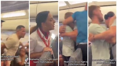 വിമാന വാതില് തുറക്കാന് ശ്രമിക്കുന്ന യാത്രക്കാരന്, കീഴ്പ്പെടുത്താന് ശ്രമിച്ച് മറ്റ് യാത്രക്കാര്, ഒടുവില്!