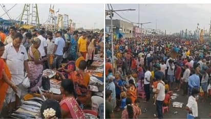 குறைந்தது மீன் விலை..! காசிமேட்டில் மீன், இறால்களை வாங்க குவிந்த அசைவ பிரியர்கள்