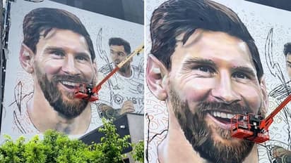 Messi mania in Miami: Beckham's magnificent mural to welcome superstar to Inter Miami stuns fans (WATCH)