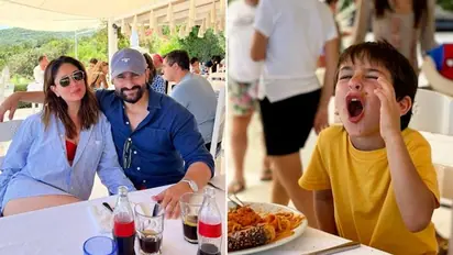 Kareena Kapoor Khan, Taimur, Jeh makes the most of their Italy vacay by enjoying beach volley