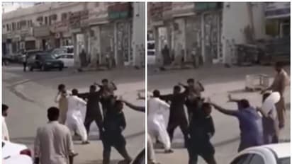 നടുറോഡില് പ്രവാസികള് തമ്മില് അടിപിടി; 13 പേര് അറസ്റ്റില്