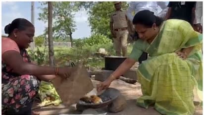 కేసీఆర్ పింఛన్లు మంచిగిత్తండు.. పాలన అప్పటికంటే ఇప్పుడు నయ్యం : ఎమ్మెల్సీ కవితతో కంకులమ్మే కొమురవ్వ (Video)