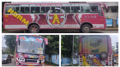 ബസ്സിന് മുകളിൽ നിരോധിത പോൺ സൈറ്റ് സ്റ്റിക്കർ; ഏത് വകുപ്പിൽ കേസെടുക്കുമെന്ന് ആശയക്കുഴപ്പം, കുഴങ്ങി പൊലീസ്