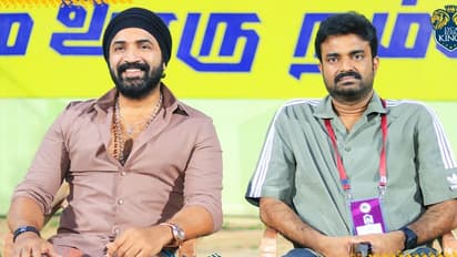 வேஷ்டி சட்டையில் வந்து லைகா கோவை கிங்ஸ் அணிக்கு ஆதரவு கொடுத்த அருண் விஜய்!