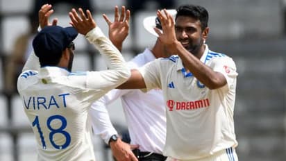 ಅಶ್ವಿನ್ ದಾಳಿಗೆ ವಿಂಡೀಸ್ ಧೂಳೀಪಟ; ಬ್ಯಾಟಿಂಗ್ನಲ್ಲಿ ರೋಹಿತ್-ಯಶಸ್ವಿ ಶೈನಿಂಗ್..!