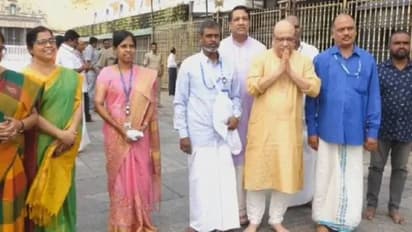 ಇಸ್ರೋ ವಿಜ್ಞಾನಿಗಳಿಂದ ತಿರುಪತಿ ದೇಗುಲ ಭೇಟಿ, ಚಂದ್ರಯಾನ ಉಡಾವಣೆ ಯಶಸ್ವಿಗೆ ವಿಶೇಷ ಪೂಜೆ!