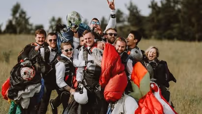 WATCH: UK Army veteran makes James Bond-style entry to his wedding by skydiving into venue; video goes viral