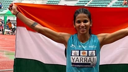 ஆசிய தடகள சாம்பியன்ஷிப்.. பதக்கங்களை அடுக்கும் இந்தியா - 3 தங்கம், 3 வெண்கலத்துடன் தொடர் முன்னேற்றம்!