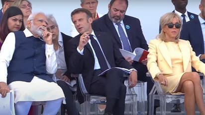 ಫ್ರಾನ್ಸ್ ಬಾಸ್ಟಿಲ್ ಡೇ ಪರೇಡ್‌ನಲ್ಲಿ ಪಾಲ್ಗೊಂಡ ಮೋದಿ, ಗಮನಸೆಳೆದ ವೈಮಾನಿಕ ಪ್ರದರ್ಶನ !