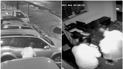 ഹെൽമറ്റ് ധരിച്ച് രാത്രി കാർ ഷോമൂറിൽ കയറി 2 പേർ, മാരുതി സ്വിഫ്റ്റും ഹ്യൂണ്ടായ് ക്രെറ്റയും മോഷ്ടിച്ചു