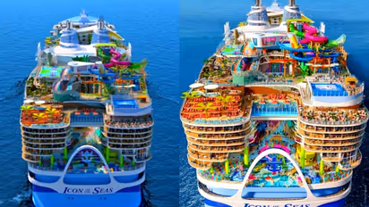 அடேங்கப்பா... சொர்க்கத்தையே கப்பலில் இறக்கிட்டாங்க! முதல் பயணத்தைத் தொடங்கிய பிரம்மாண்ட கப்பல்!