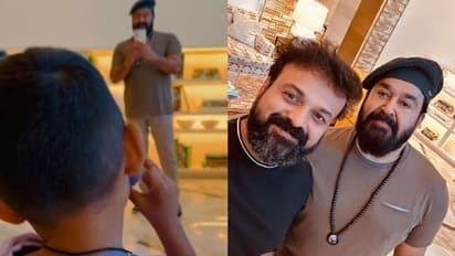 മകൻ ഇസഹാക്കിനെ പകര്ത്തുന്ന മോഹൻലാലിന്റെ വീഡിയോയുമായി ചാക്കോച്ചൻ