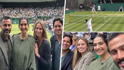 Sonam Kapoor attends Wimbledon Finals 2023 with Anand Ahuja (Photos)