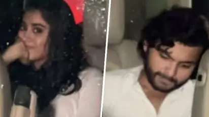 Janhvi Kapoor and rumoured BF Shikhar Pahariya look stunning in white as they visit Arjun Kapoor's house