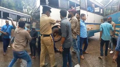 അടി, തിരിച്ചടി; തമ്മിലടിച്ച് സര്ക്കാര്-സ്വകാര്യ ബസ് ജീവനക്കാര്, കേസെടുത്തപ്പോള് കോംപ്രമൈസ്