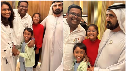 'മെഗാ സര്പ്രൈസ്'; ദുബൈ ഭരണാധികാരിക്കൊപ്പം മലയാളി കുടുംബം, വൈറലായി ചിത്രങ്ങള്