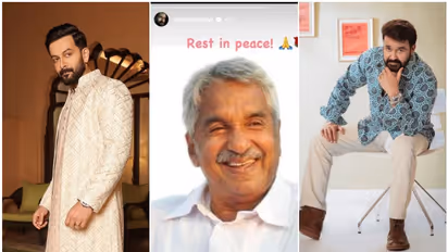 Oommen Chandy no more: Mohanlal, Prithviraj, Kunchacko, Suresh Gopi and other Malayalam stars pay tribute