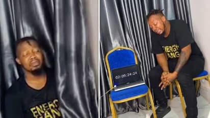 ഗിന്നസ് റെക്കോർഡ് നേടാൻ ഏഴുദിവസം നിർത്താതെ കരയാന് യുവാവ്, താൽക്കാലികമായി കാഴ്ച നഷ്ടപ്പെട്ടു