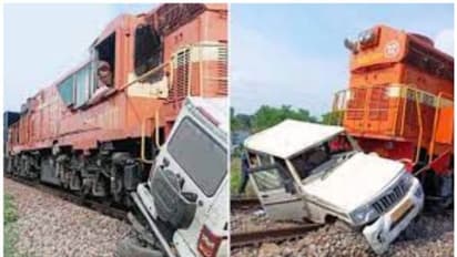 ട്രെയിൻ ഇടിച്ച് ബൊലേറോ തവിടുപൊടി, പോറലുപോലുമില്ലാതെ യാത്രികര്‍, 'മഹീന്ദ്ര ബാഹുബലി' എന്ന് ഫാൻസ്!