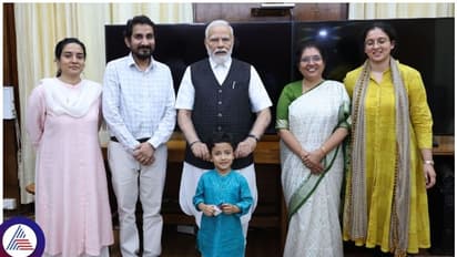 ತೇಜಸ್ವಿನಿ ಅನಂತ್ ಕುಮಾರ್ ಮೊಮ್ಮಗನ ಕಿವಿ ಹಿಂಡಿದ ಪ್ರಧಾನಿ ಮೋದಿ: ಇಲ್ಲಿದೆ ಪೂರ್ಣ ಫ್ಯಾಮಿಲಿ