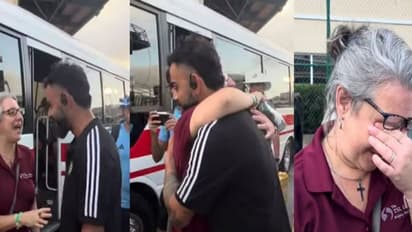 വിരാട് കോലിയെ നേരില്‍ക്കണ്ട സന്തോഷത്തില്‍ കെട്ടിപ്പിടിച്ച് പൊട്ടികരഞ്ഞ് വിന്‍ഡീസ് താരത്തിന്‍റെ അമ്മ-വീഡിയോ