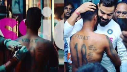 கோலியின் உருவத்தை உடல் முழுவதும் டாட்டூவாக போட்டுக் கொண்ட ரசிகர்: வைரலாகும் உலகக் கோப்பை புரோமோ வீடியோ!