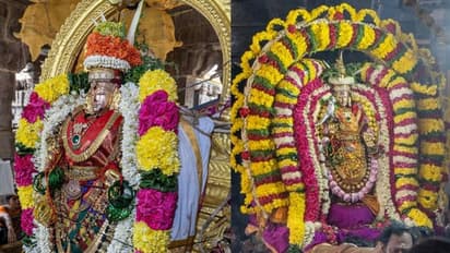 Annamalaiyar Temple: ஆடிப்பூரம் பிரம்மோற்சவம்..  அண்ணாமலையார் கோயிலில் பராசக்தி அம்மனுக்கு வளைகாப்பு விழா 