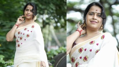 ഡിസൈനര് കസവില് പുതിയ ഫോട്ടോഷൂട്ട്; ചിത്രങ്ങള് പങ്കുവച്ച് സാധിക