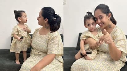 ഒരേപോലെയുള്ള വസ്ത്രങ്ങളില് സൗഭാഗ്യയും മകളും; ചിത്രങ്ങള്