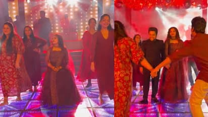 ഇതാ ആഘോഷ വീഡിയോ, നൂറിന്റെ വിവാഹത്തിന് അഹാന കൃഷ്‍ണയുടെ ഡാൻസ്