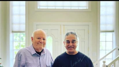 உலகநாயகனின் ஹாலிவுட் தோஸ்து... 40 ஆண்டுகால நண்பரை அமெரிக்காவில் சந்தித்த கமல்ஹாசன்