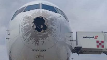 ಆಲಿಕಲ್ಲಿಗೆ ವಿಮಾನದ ಮೂಗು, ರೆಕ್ಕೆ, ಎಂಜಿನ್ಗಳಿಗೆ ತೀವ್ರ ಹಾನಿ: ರೋಲರ್ ಕೋಸ್ಟರ್ನಂತೆ ಅಲುಗಾಡುತ್ತಿದ್ದ ಫ್ಲೈಟ್!