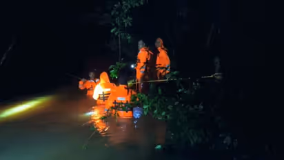 80 tourists stranded near Telangana's highest waterfall rescued