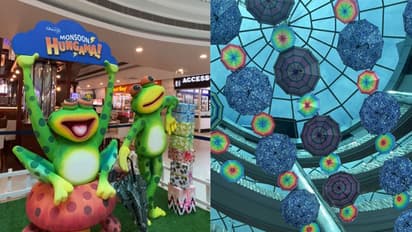 വർണ്ണക്കുടകൾ നിവർത്തി മഴയെ വരവേറ്റ് കൊച്ചി ഒബെറോൺ മാൾ