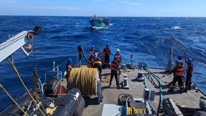 Rescue operation: Indian Navy safely brings back 36 stranded Tamil Nadu fishermen